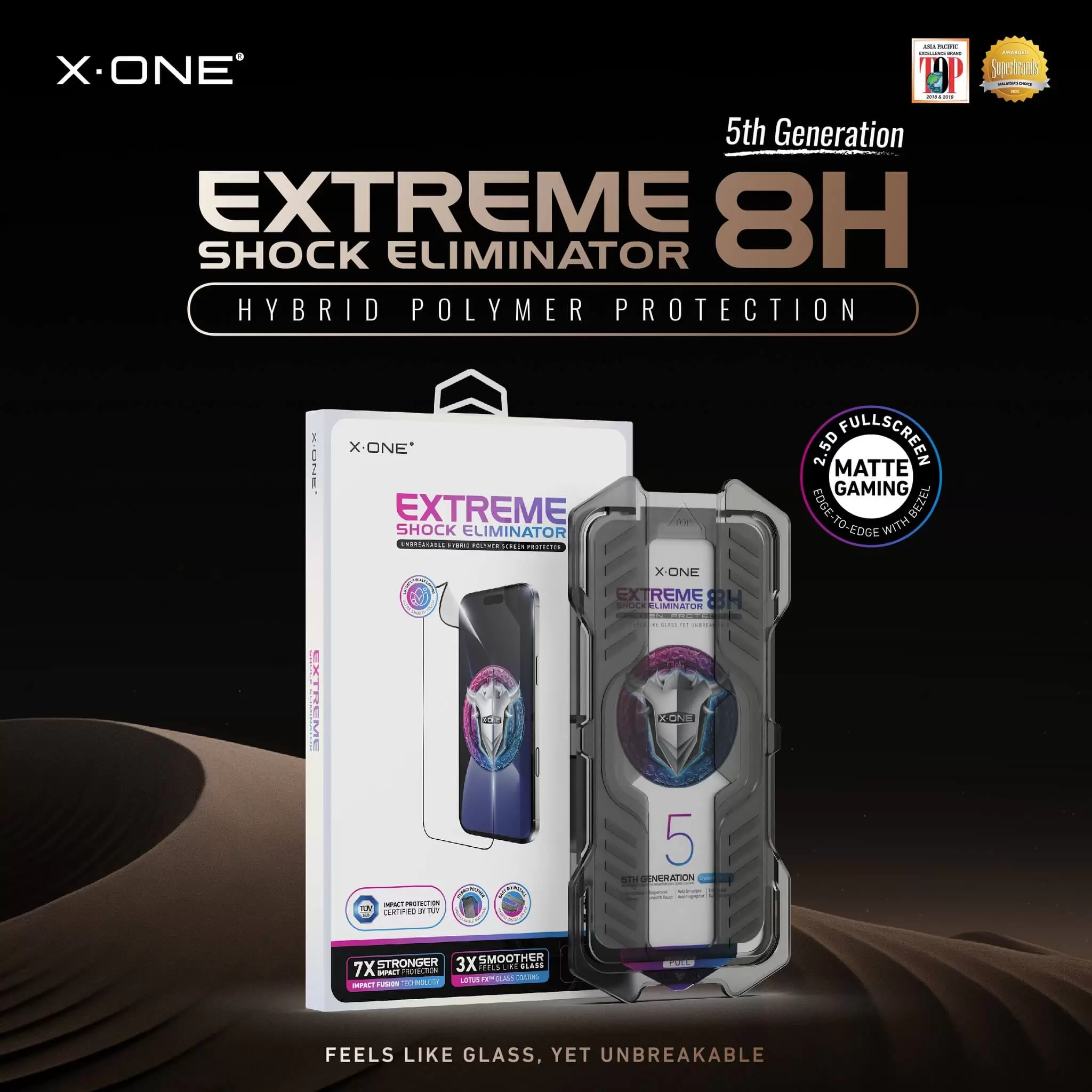 Extreme Shock Eliminator 8H mit Installationskit &ndash; Matte Gaming