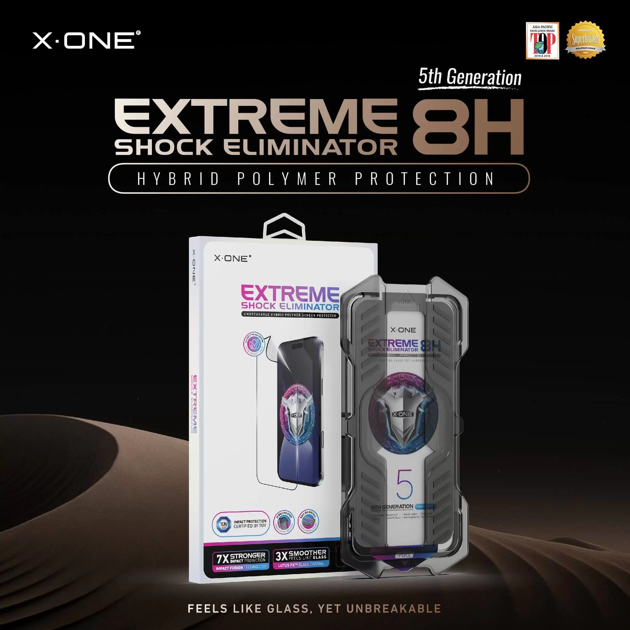 Extreme Shock Eliminator 8H mit Installationskit &ndash; Clear HD