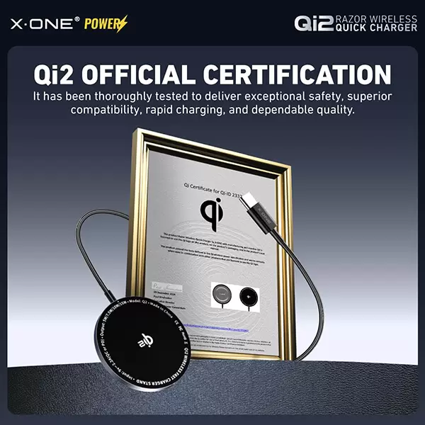Qi2 Razor kabelloses Schnellladeger&auml;t