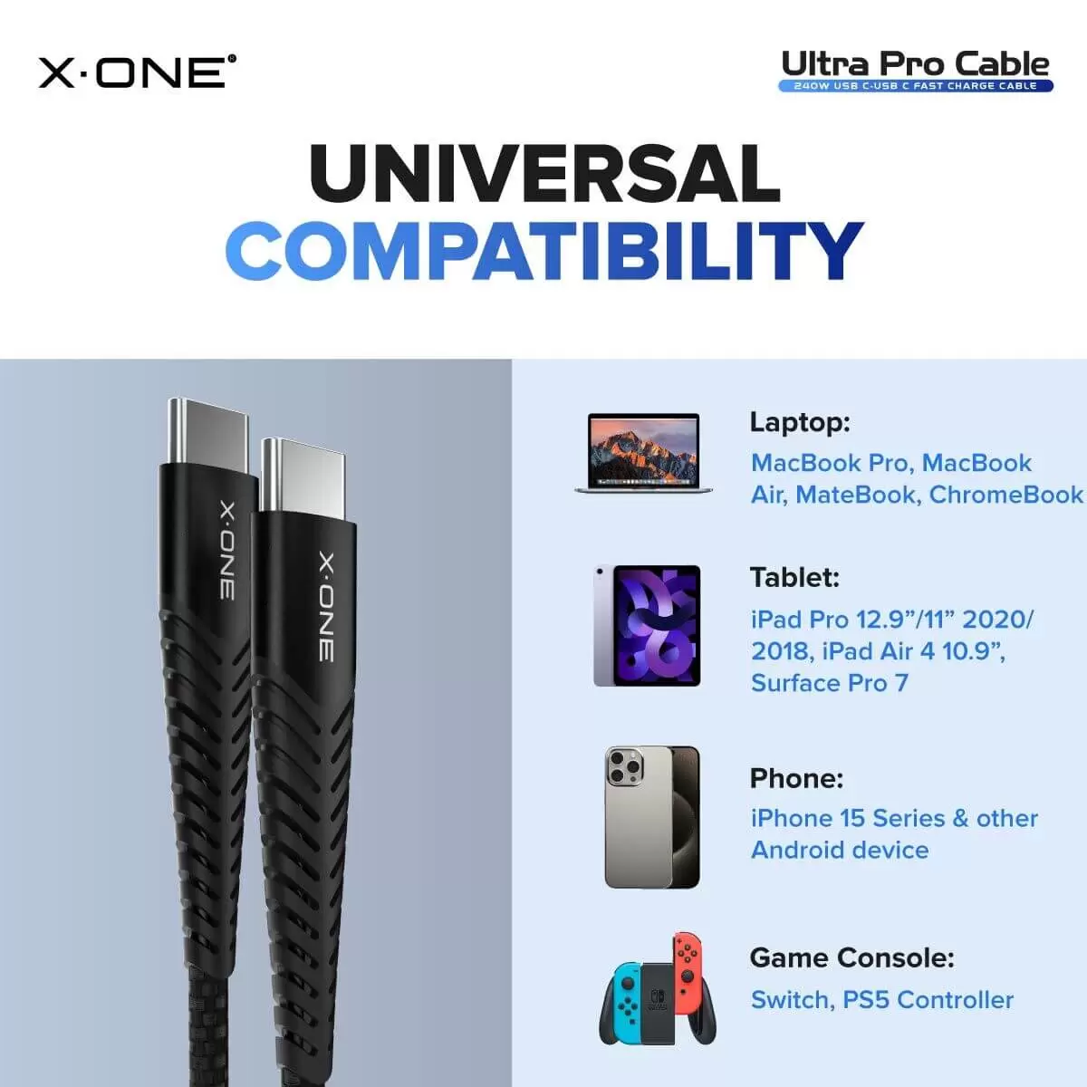 Ultra Pro Kabel 240 W C auf C