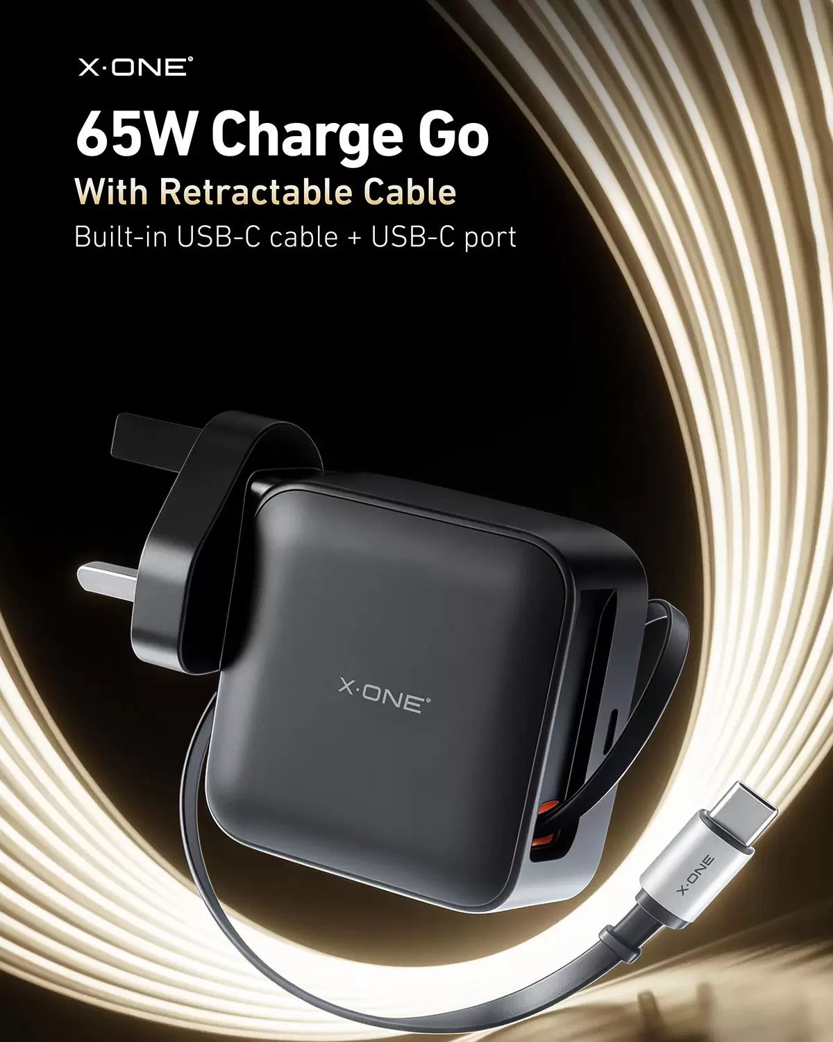 65 W Charge Go einziehbar